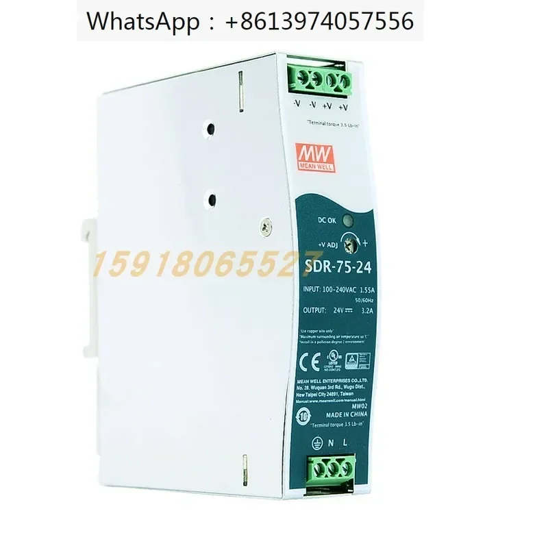 Импульсный источник питания Mingwei SDR-75/120/240/480/960W-24V48 DC Rail 12V Thin
Импульсный источник питания Mingwei SDR-75/120/240/480/960W-24V48 DC Rail 12V Thin