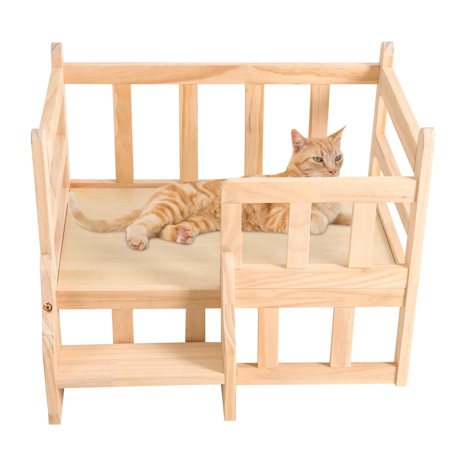 Dog Bed with Rails Wooden Pet Bed Dog Kennel Furniture Pet Bed Frame Cat Stand Indoor Pet Appliance
Dog Bed with Rails Wooden Pet Bed Dog Kennel Furniture Pet Bed Frame Cat Stand Indoor Pet Appliance