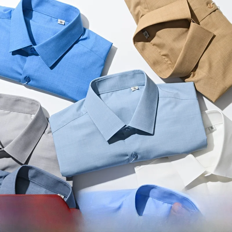 Cooling Bamboo Fiber Modal Short Sleeve Men's Business Casual Shirt Summer Versatile Smooth Polyester Blend Windsor Collar
Cooling Bamboo Fiber Modal Short Sleeve Men's Business Casual Shirt Summer Versatile Smooth Polyester Blend Windsor Collar
