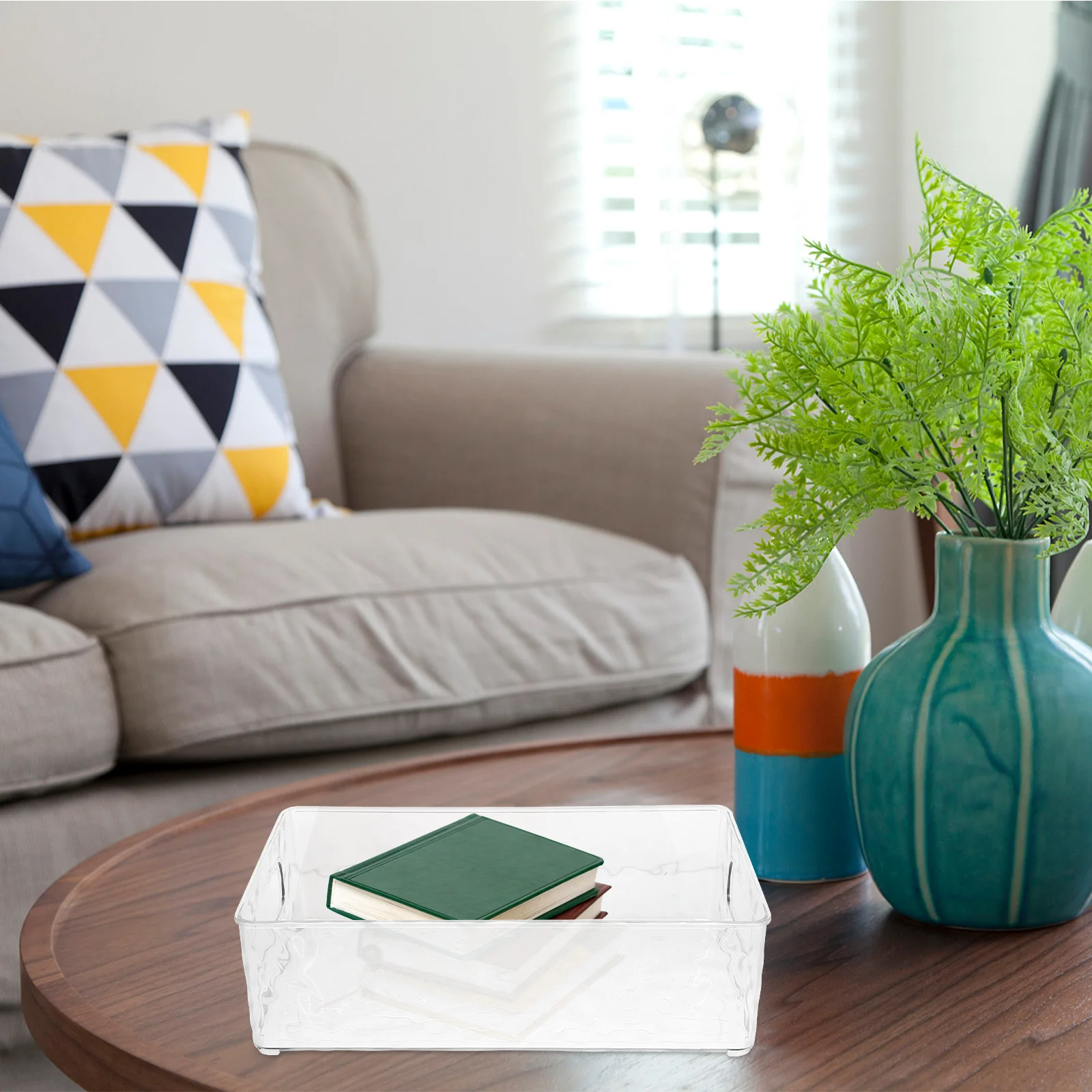 Clear Rectangular Desktop Storage Tray Decorative Acrylic Jewelry Makeup Perfume Organizer Dresser Display Tray Large Capacity
Clear Rectangular Desktop Storage Tray Decorative Acrylic Jewelry Makeup Perfume Organizer Dresser Display Tray Large Capacity