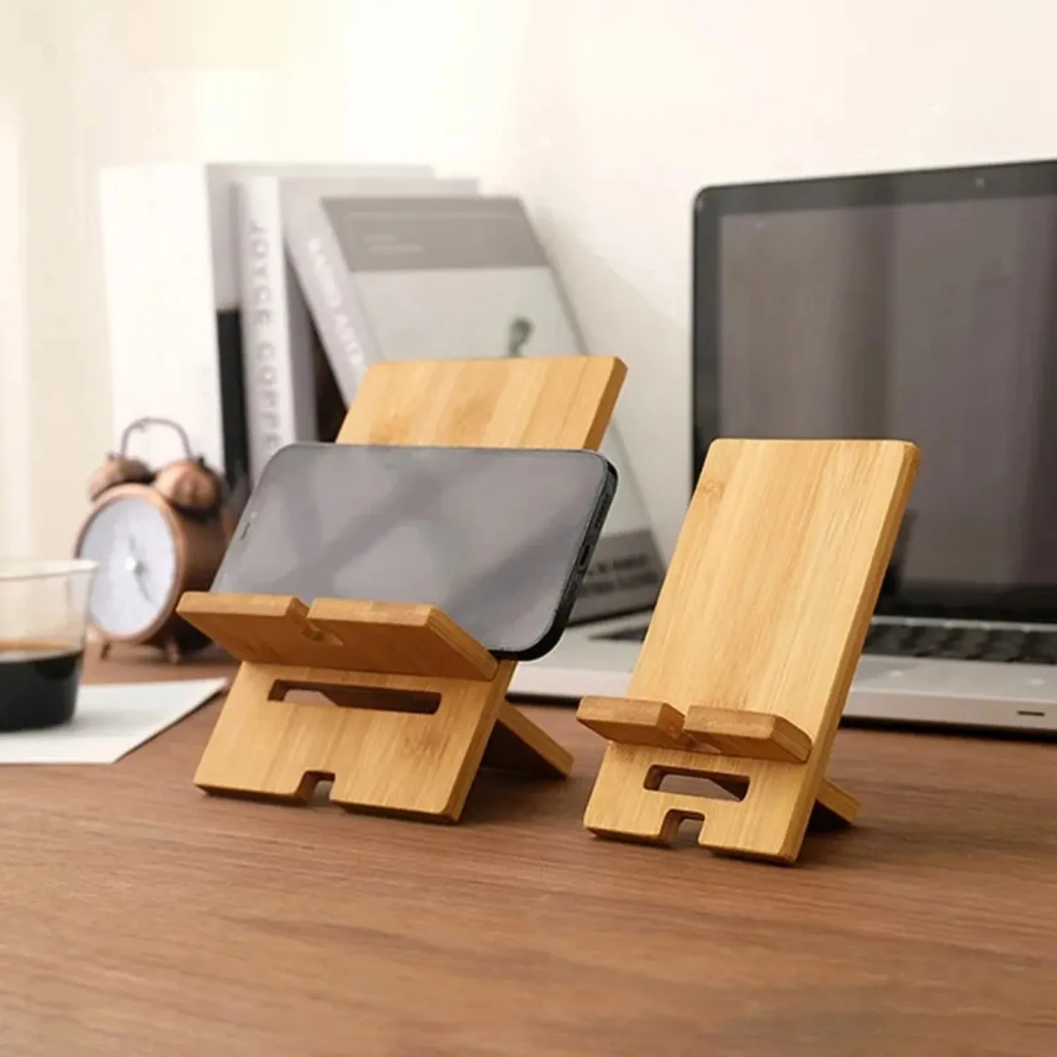 Desktop Bamboo Phone Holder Practical Wooden Smartphone Charging Stand Creative Lazy Multi-functional Stand
Desktop Bamboo Phone Holder Practical Wooden Smartphone Charging Stand Creative Lazy Multi-functional Stand