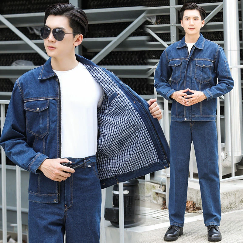 Thiened двухслойный мужской джинсовый комплект спецодежды, одежда для защиты труда на строительной площадке, защита от ожогов, сварка...
Thiened двухслойный мужской джинсовый комплект спецодежды, одежда для защиты труда на строительной площадке, защита от ожогов, сварка...