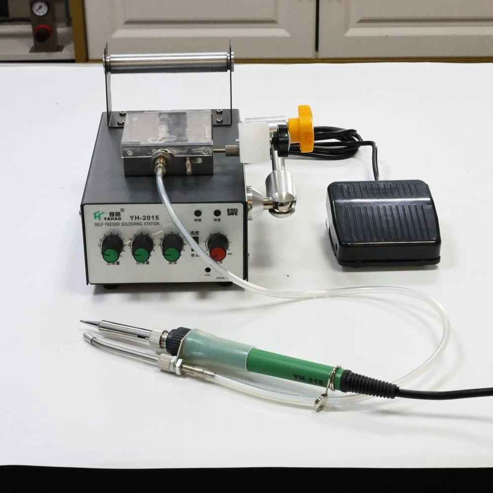 Auto Solder Feeding Machine YH-2015B Foot Pedal Control Rapid Heating & Precise Dispensing for Industrial Soldering
Auto Solder Feeding Machine YH-2015B Foot Pedal Control Rapid Heating & Precise Dispensing for Industrial Soldering