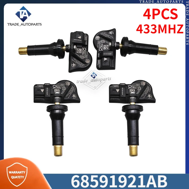 4PCS/Lot Tire Sensor 68591921AB For 2024-2025 Dodge 3500 Jeep Grand Cherokee TPMS Tyre Pressure Monitoring System 433MHZ
4PCS/Lot Tire Sensor 68591921AB For 2024-2025 Dodge 3500 Jeep Grand Cherokee TPMS Tyre Pressure Monitoring System 433MHZ