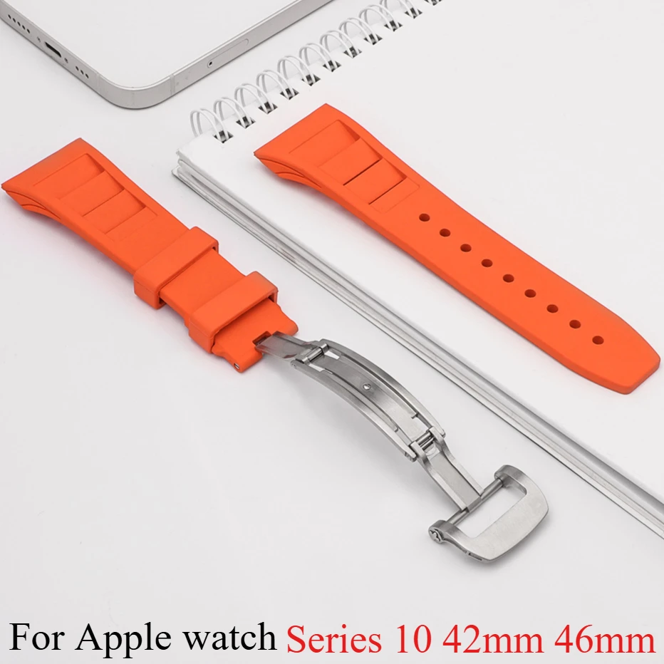 Only Strap For Apple watch 10 APB1895 Fluororubber Band For iWatch Mod Kit Series 10 42mm 46mm
Only Strap For Apple watch 10 APB1895 Fluororubber Band For iWatch Mod Kit Series 10 42mm 46mm