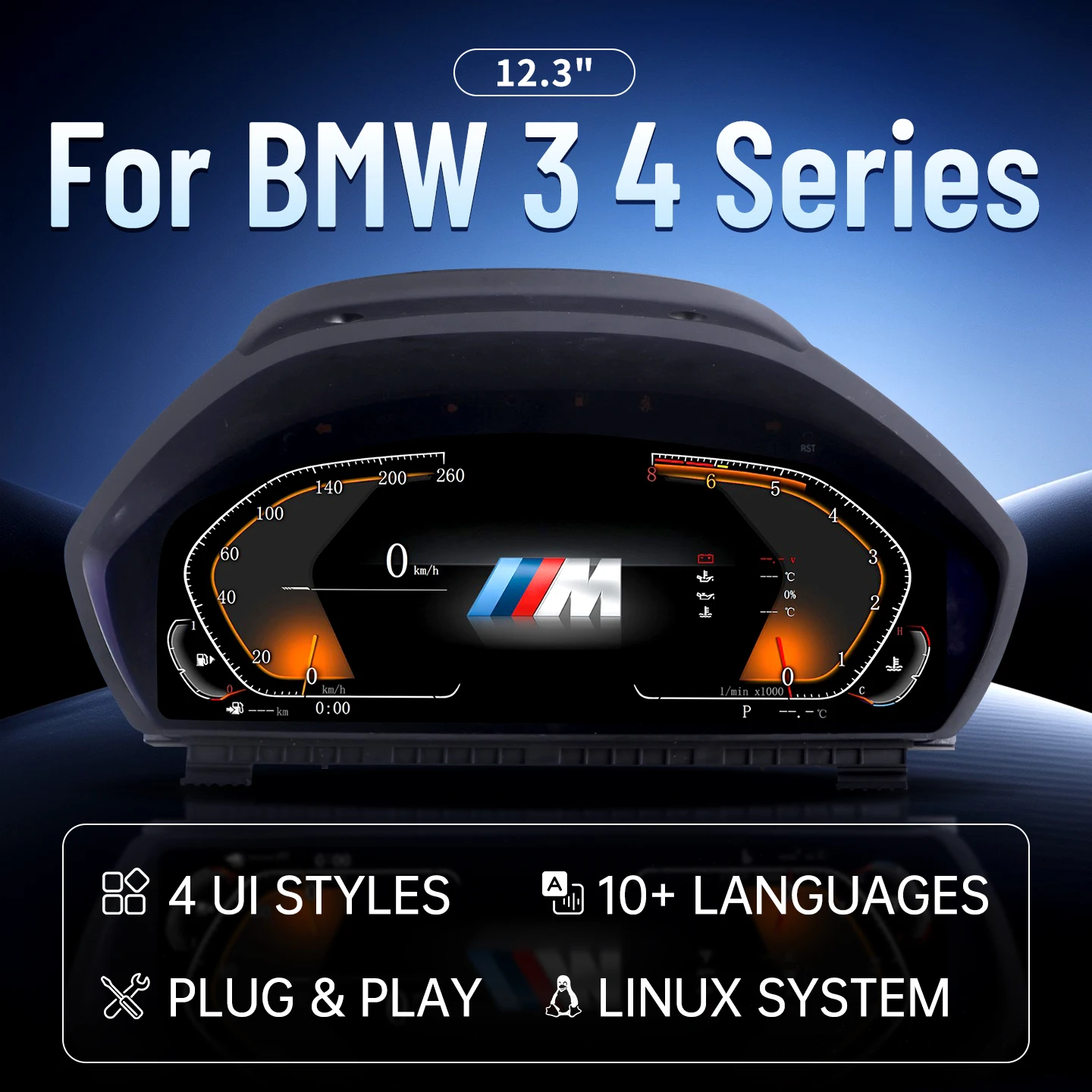 12.3 Lcd digital Instrument Panel Cluster For BMW 3 4 Series F30 F31 F34 F32 F33 F36 Virtuele Cockpit Voor Speedometer Dashboard
12.3 Lcd digital Instrument Panel Cluster For BMW 3 4 Series F30 F31 F34 F32 F33 F36 Virtuele Cockpit Voor Speedometer Dashboard