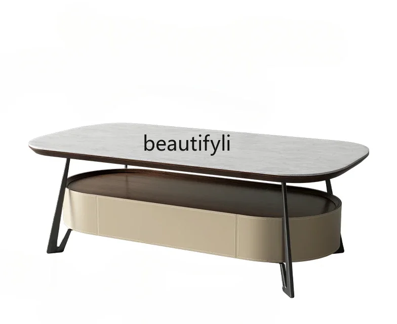 Italian minimalist home living room rock slab coffee table light luxury high-end small apartment designer coffee table
Italian minimalist home living room rock slab coffee table light luxury high-end small apartment designer coffee table