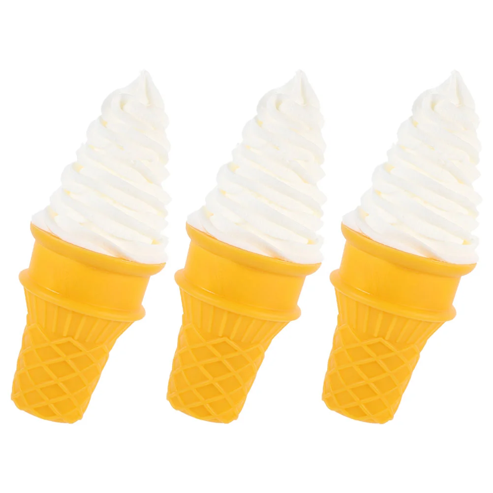 3 Pcs Artificial Ice Cream Cone Toy Fake Dessert Display Models Coffee Bar Accessories PVC Plastic Photo Prop
3 Pcs Artificial Ice Cream Cone Toy Fake Dessert Display Models Coffee Bar Accessories PVC Plastic Photo Prop