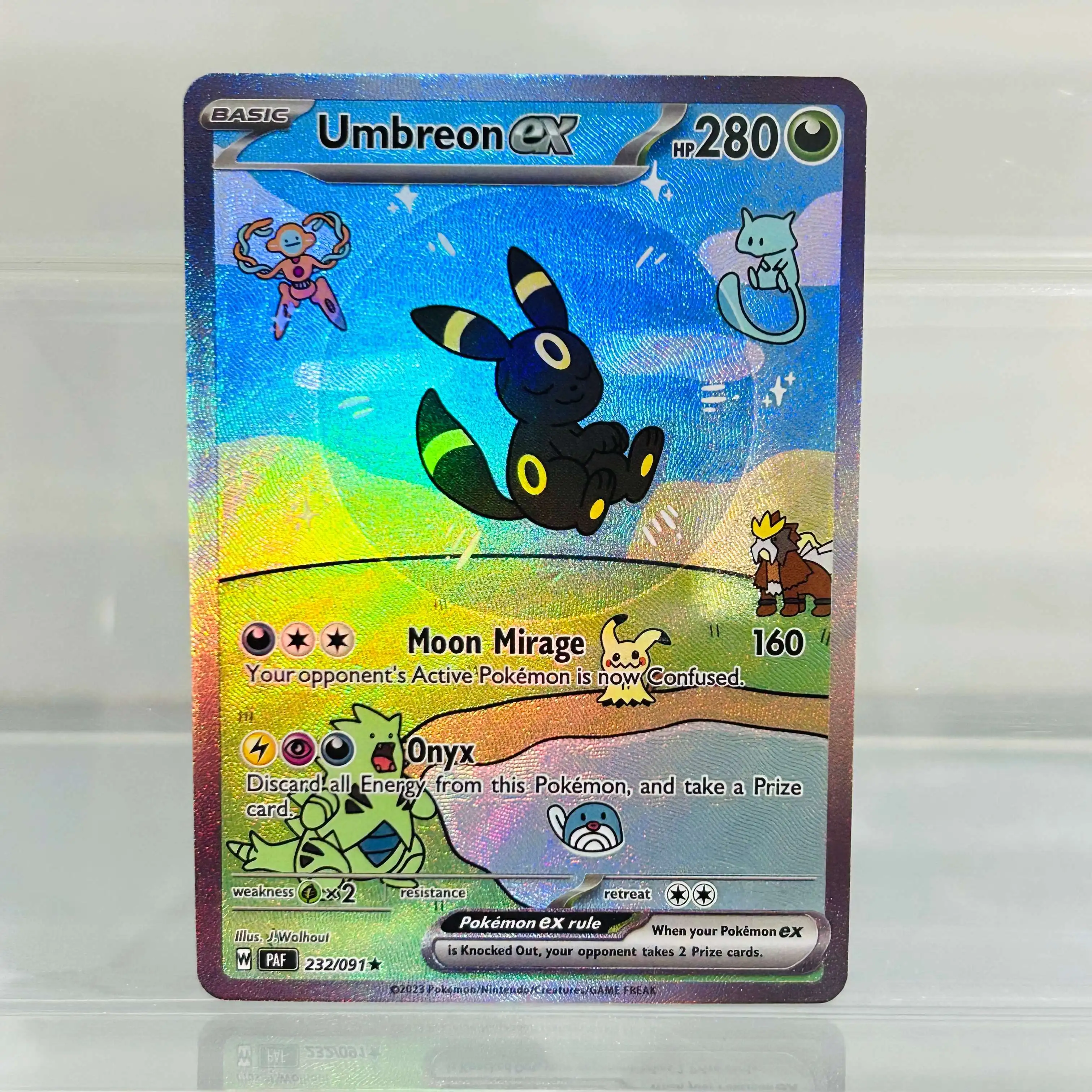 Pokemon BUBBLE Series Umbreon ex 232/091 English Card Holographic Foil DIY Premium Anime Collection Card
Pokemon BUBBLE Series Umbreon ex 232/091 English Card Holographic Foil DIY Premium Anime Collection Card