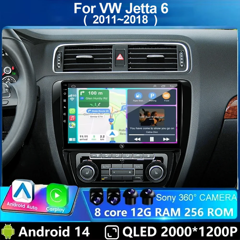 Android 14 Car Radio Multimedia Player For VWVolkswagen Jetta 6 MK6 2011-2018 Wireless CarplayAuto Car Stereo 48EQ GPS DSP 2Di
Android 14 Car Radio Multimedia Player For VWVolkswagen Jetta 6 MK6 2011-2018 Wireless CarplayAuto Car Stereo 48EQ GPS DSP 2Di