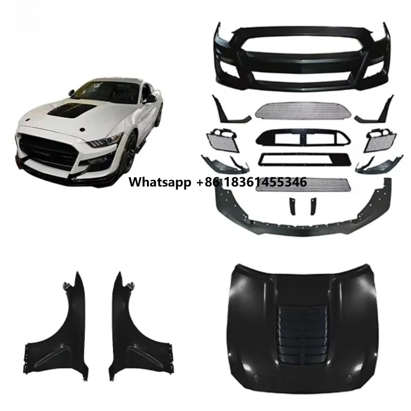 For Mustang GT500 15-17 Accessories Car Full Wide Body Kit with Front Rear Bumper Grille Hood New Condition Manufacturing
For Mustang GT500 15-17 Accessories Car Full Wide Body Kit with Front Rear Bumper Grille Hood New Condition Manufacturing