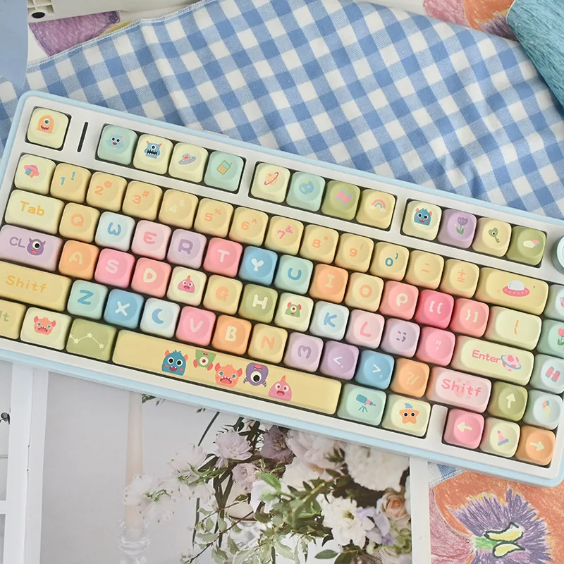 Graffiti little monster American cute candy custom five-sided sublimation personality theme MOA keycaps
Graffiti little monster American cute candy custom five-sided sublimation personality theme MOA keycaps