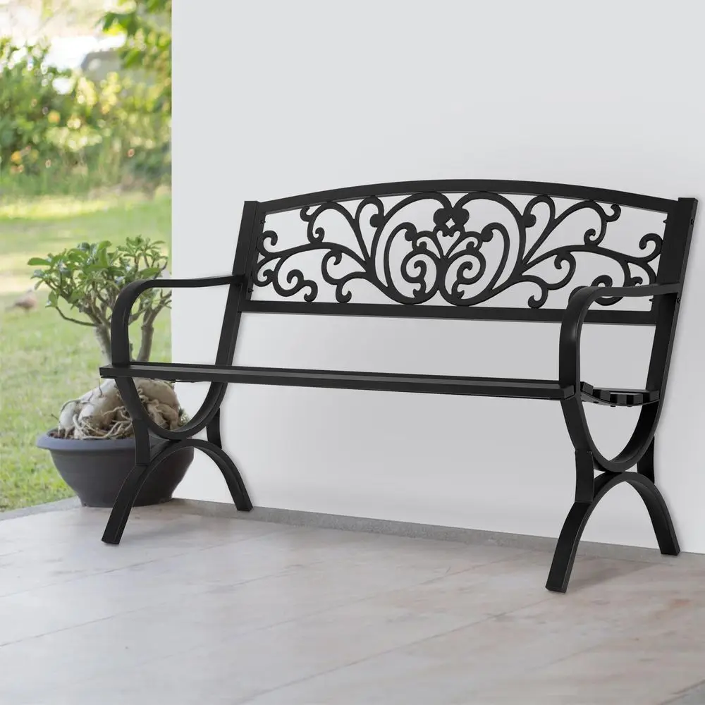 Outdoor Metal Loveseat Chairs with Slatted Seat, Ideal for Patio, Garden, and Backyard
Outdoor Metal Loveseat Chairs with Slatted Seat, Ideal for Patio, Garden, and Backyard