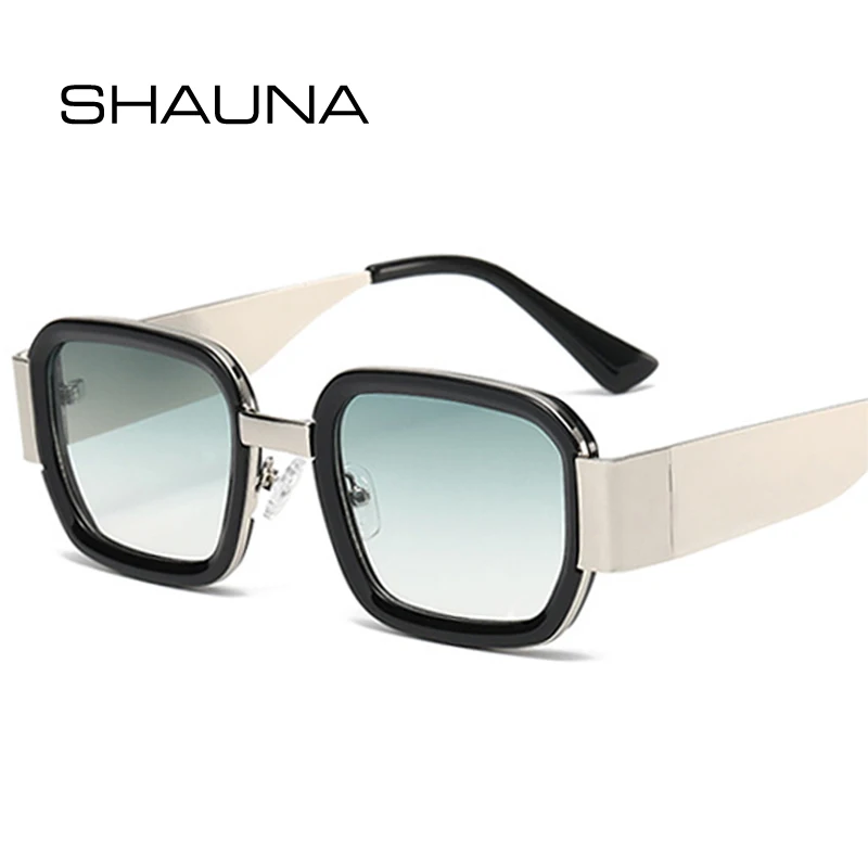 SHAUNA Retro Square Metal Sunglasses Men Shades UV400 Fashion Gradient Women Punk Sun Glasses
SHAUNA Retro Square Metal Sunglasses Men Shades UV400 Fashion Gradient Women Punk Sun Glasses