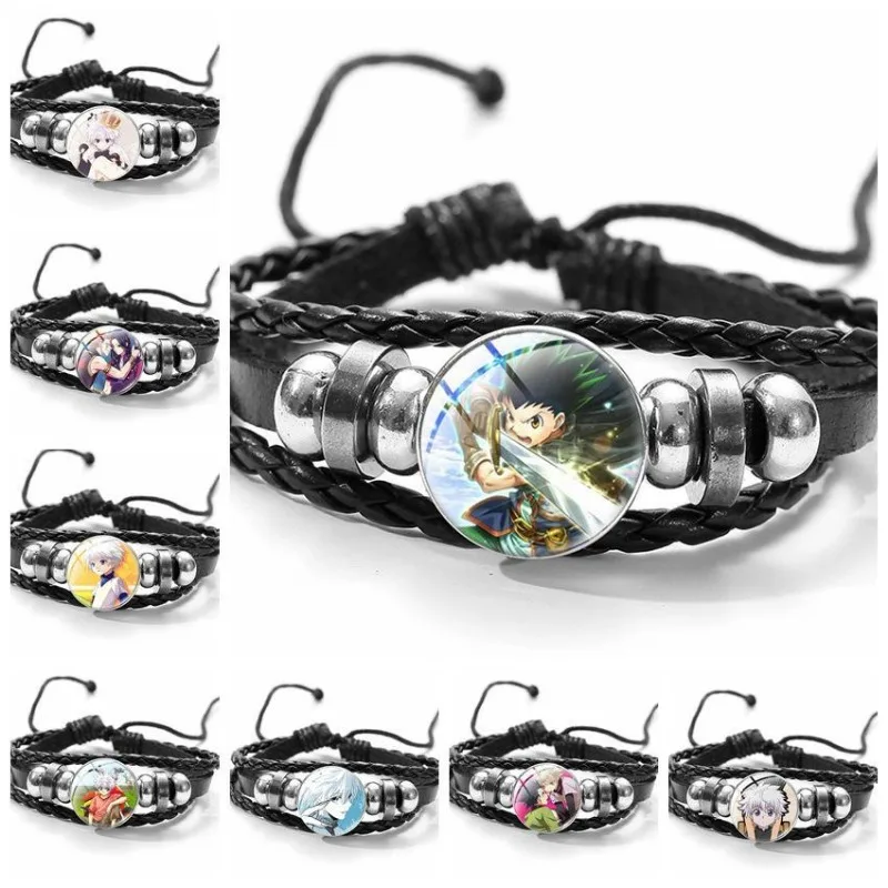 New product HUNTER bracelet japanese anime cartoon personality creative multi-layer braided leather bracelet holiday gift
New product HUNTER bracelet japanese anime cartoon personality creative multi-layer braided leather bracelet holiday gift