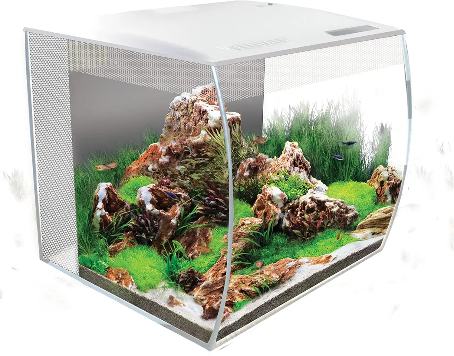 Aquarium Kit - Fish Tank for Fish & Plants - Comes with LED Lights, Filtration System & More 16" x 15" x 15" - 57 L, 15 Gal
Aquarium Kit - Fish Tank for Fish & Plants - Comes with LED Lights, Filtration System & More 16" x 15" x 15" - 57 L, 15 Gal