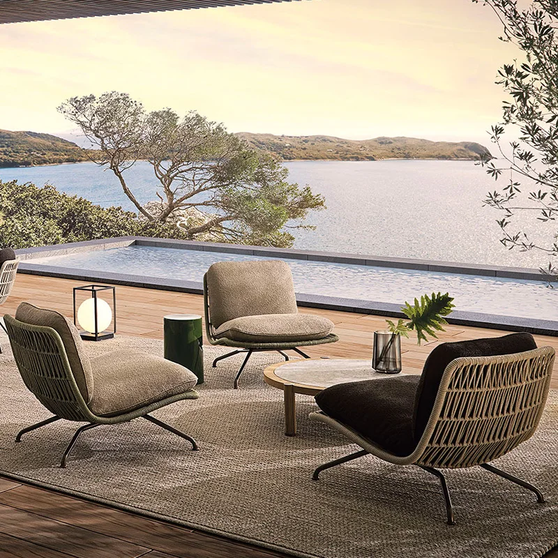 Outdoor rattan sofa courtyard waterproof sunscreen villa leisure table and chair combination outdoor open-air hotel homestay
Outdoor rattan sofa courtyard waterproof sunscreen villa leisure table and chair combination outdoor open-air hotel homestay