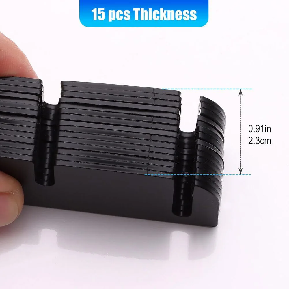 15 pcs Door Hinge Shims for Interior Doors 3.5 x 1.08 x 0.060 inch PVC Trimmable Spacers with 58 radius corners
15 pcs Door Hinge Shims for Interior Doors 3.5 x 1.08 x 0.060 inch PVC Trimmable Spacers with 58 radius corners