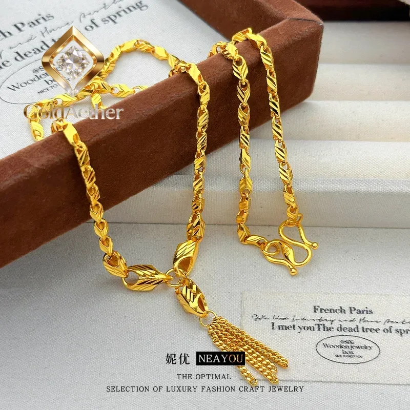 GoldAether Flower Melon Seeds Tassels 9999 24K Real Gold Necklace for Women Niche Light Luxury High-end Necklacegift
GoldAether Flower Melon Seeds Tassels 9999 24K Real Gold Necklace for Women Niche Light Luxury High-end Necklacegift
