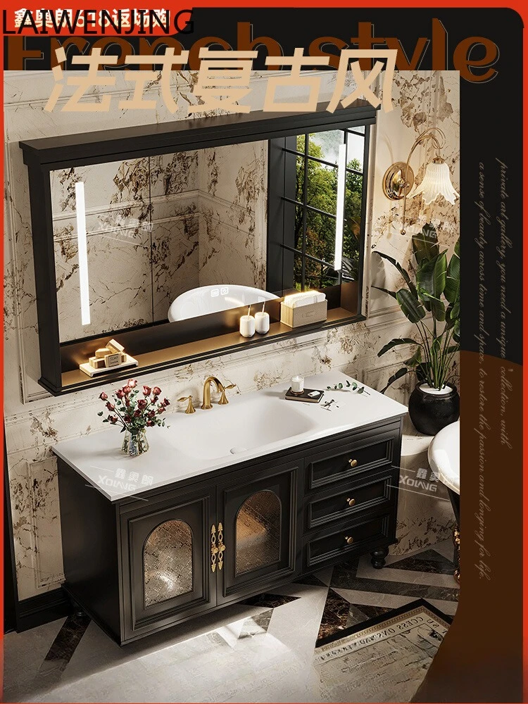 MJY French oak floor-to-ceiling bathroom cabinet combination American washstand bathroom cabinet
MJY French oak floor-to-ceiling bathroom cabinet combination American washstand bathroom cabinet