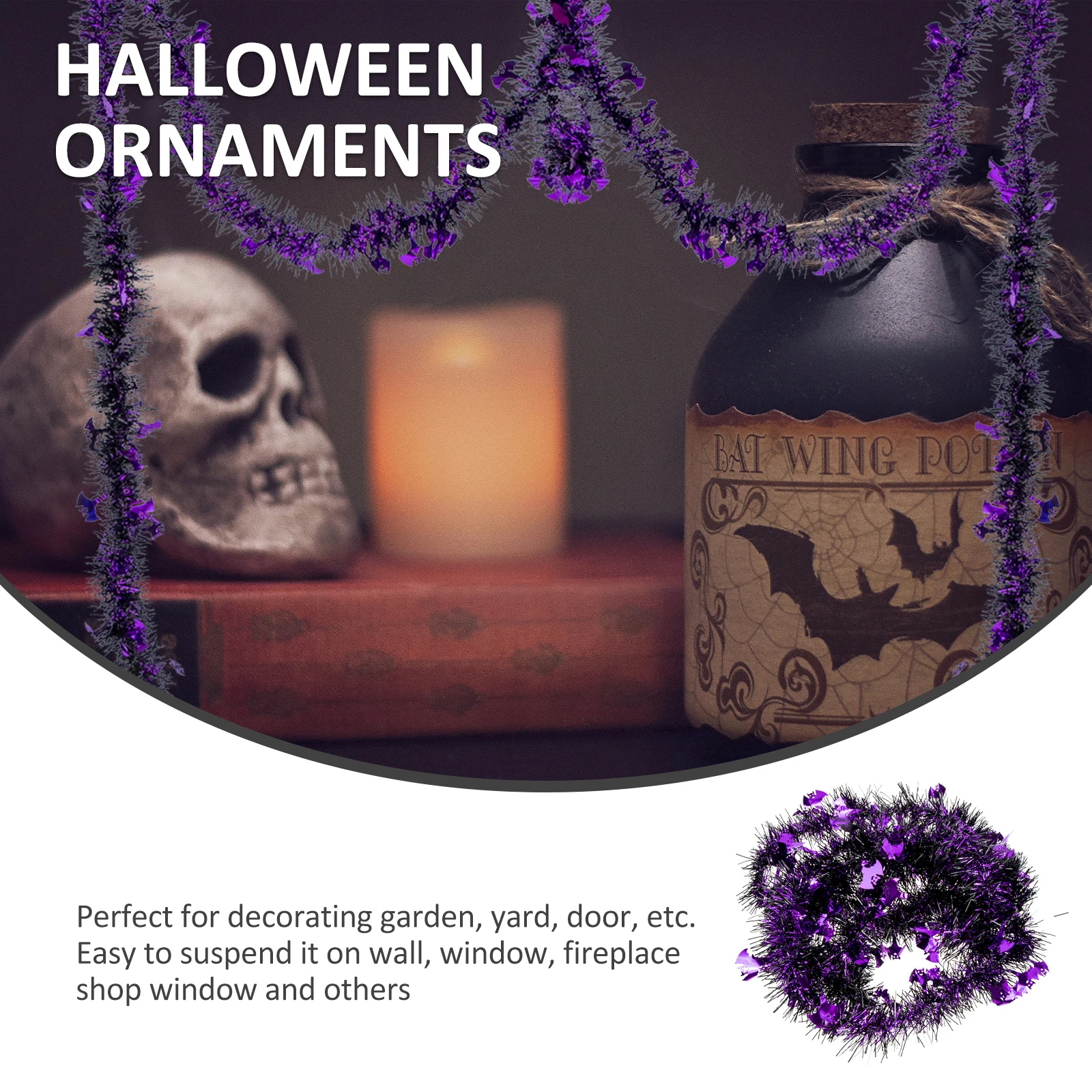 Pumpkin Skull Tinsel Garland Decorations Shiny Colorful Metallic Party Outdoor Bedroom Wall Window Fireplace Shop
Pumpkin Skull Tinsel Garland Decorations Shiny Colorful Metallic Party Outdoor Bedroom Wall Window Fireplace Shop