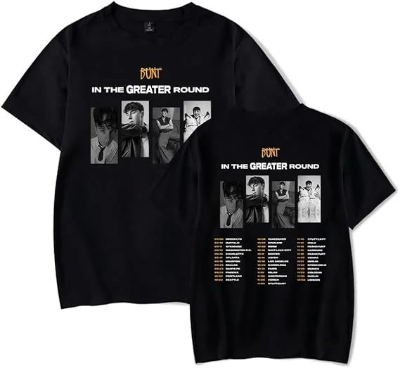 Merch T-Shirt Bunt DJ in The Greater Round US&Europe Tour 2025 Short Sleeve Unisex
Merch T-Shirt Bunt DJ in The Greater Round US&Europe Tour 2025 Short Sleeve Unisex