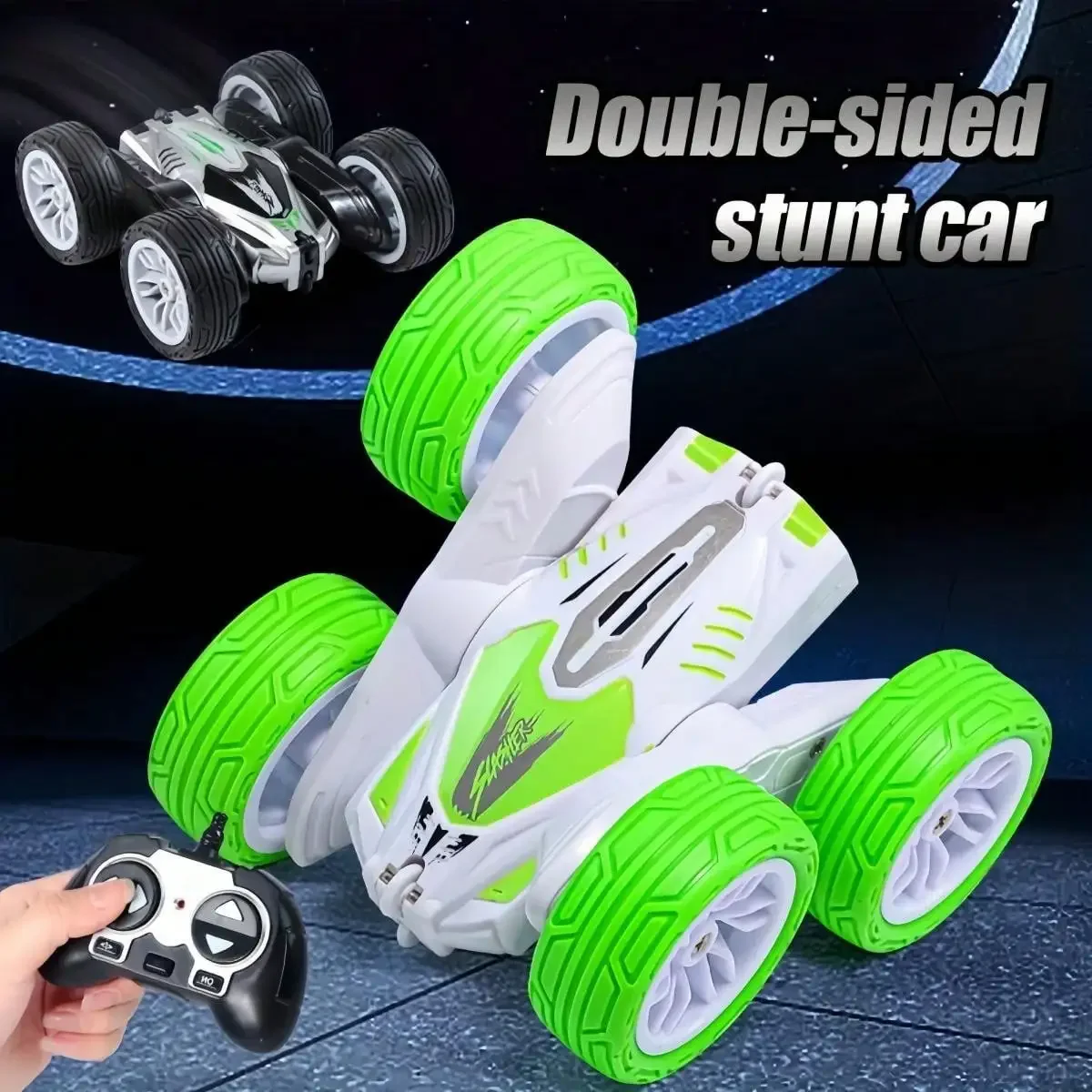 360° high-speed rotation tumbling swing arm children's electric racing toys birthday gift Double-sided stunt remote control car 
360° high-speed rotation tumbling swing arm children's electric racing toys birthday gift Double-sided stunt remote control car