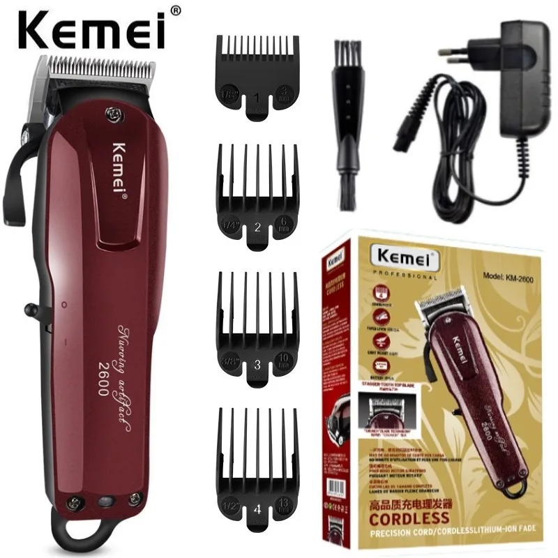 Kemei 2600 professional hair trimmer for men adjustable beard & hair clipper electric barber hair cutting machine rechargeable
Kemei 2600 professional hair trimmer for men adjustable beard & hair clipper electric barber hair cutting machine rechargeable