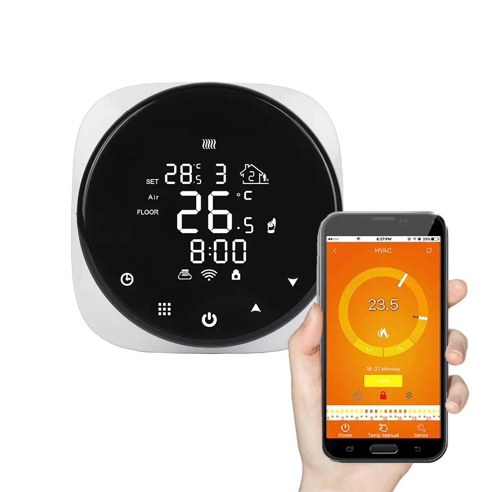 DIY HY316 LCD Touch Screen Display WiFi Thermostat for Underfloor Heating System Electric/Water/Gas Boiler Heating
DIY HY316 LCD Touch Screen Display WiFi Thermostat for Underfloor Heating System Electric/Water/Gas Boiler Heating