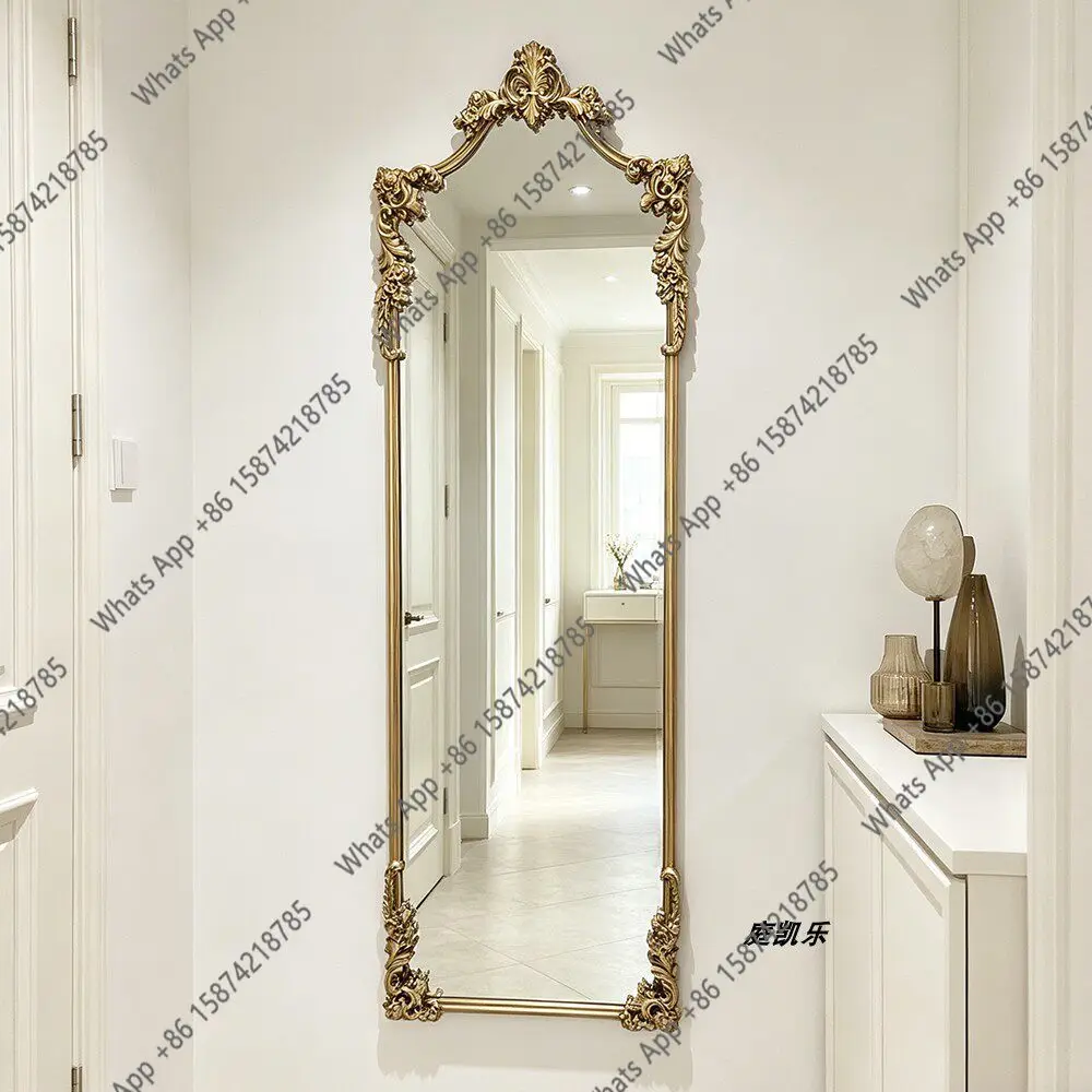 French retro full-body mirror American light luxury floor mirror home living room bedroom European engraved dressing mirror fitt
French retro full-body mirror American light luxury floor mirror home living room bedroom European engraved dressing mirror fitt