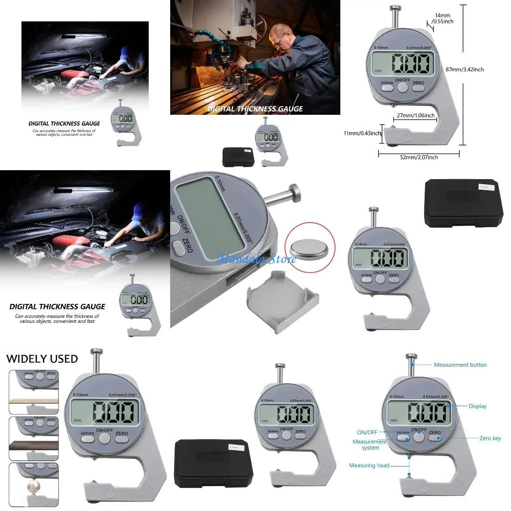 U2JC Hand Digital Thickness 0-10mm Ranges for Machinery Processing Builds
U2JC Hand Digital Thickness 0-10mm Ranges for Machinery Processing Builds