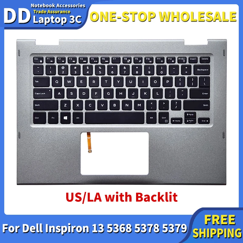 Новая Оригинальная Латиноамериканская Клавиатура для ноутбука Dell Inspiron 13 5368 5378 5379, верхняя крышка с подсветкой
Новая Оригинальная Латиноамериканская Клавиатура для ноутбука Dell Inspiron 13 5368 5378 5379, верхняя крышка с подсветкой