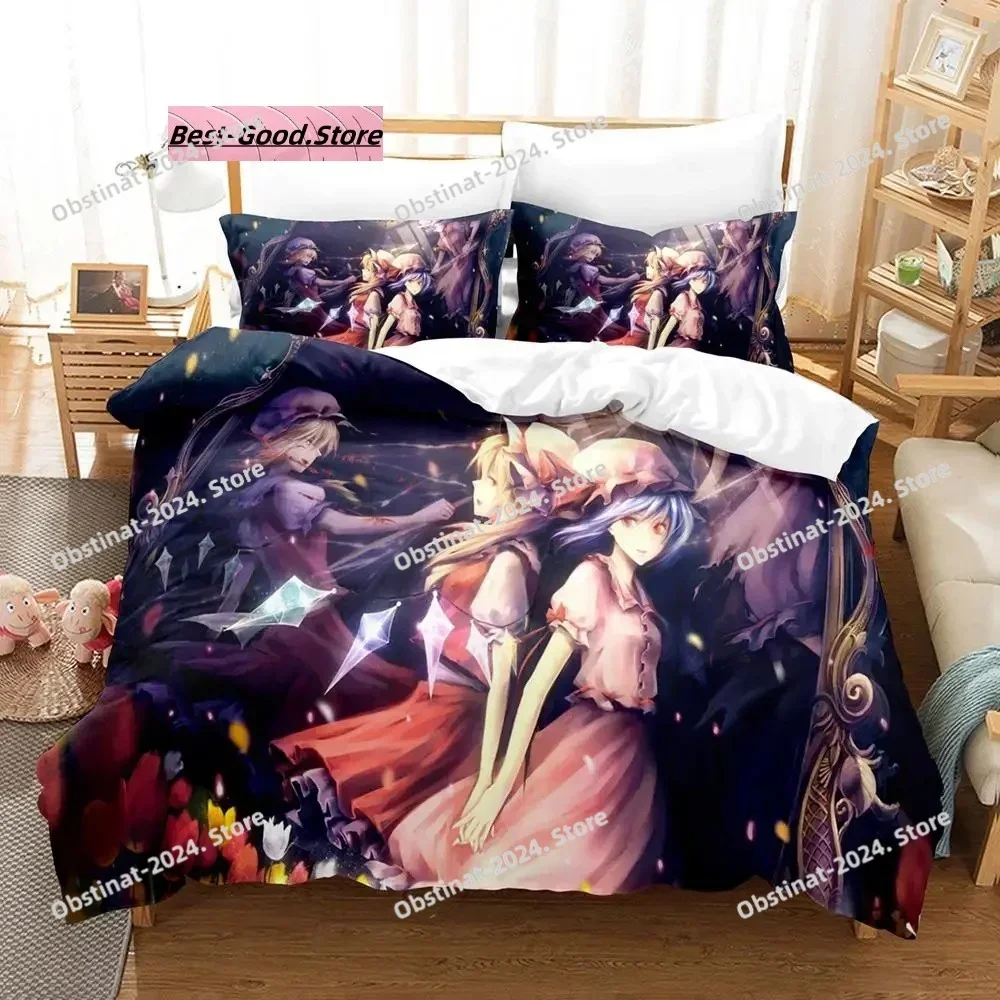 Touhou Project Bedding Set Printed single Comforter Quilt Bed Cover Duvet Cover Pillow Case 3 Pieces Sets Kids Adult Size Kawaii
Touhou Project Bedding Set Printed single Comforter Quilt Bed Cover Duvet Cover Pillow Case 3 Pieces Sets Kids Adult Size Kawaii