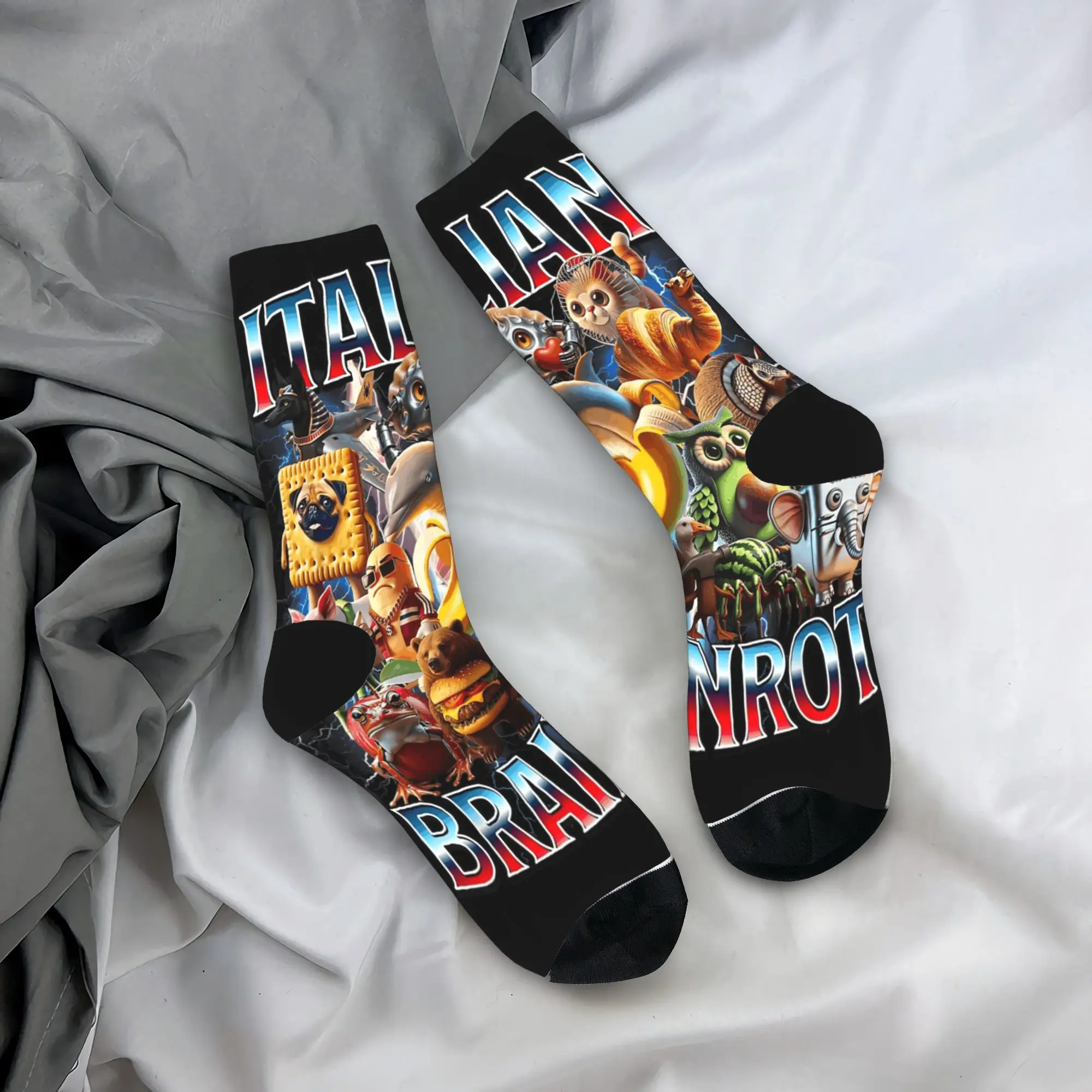 Итальянские носки Brainrot Funny Meme Art, готические чулки для взрослых и мужчин, дышащие носки для скалолазания, весенний дизайн, нескользящие носки
Итальянские носки Brainrot Funny Meme Art, готические чулки для взрослых и мужчин, дышащие носки для скалолазания, весенний дизайн, нескользящие носки