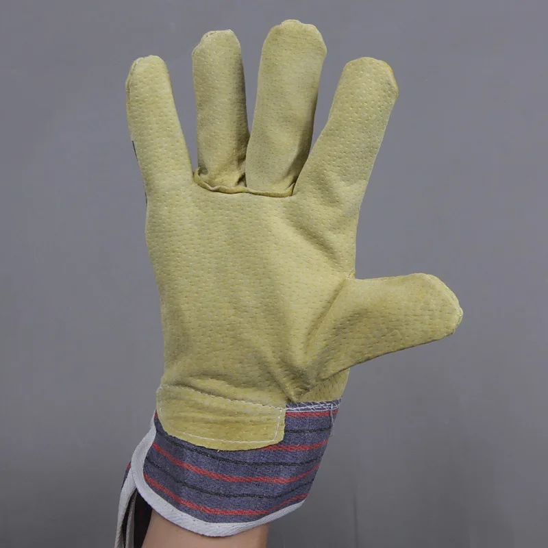 Safety Multi-Purpose Use Work Leather Gloves with Wear-resistant Air-permeable Lightweight Gardening Utility Leather Cuff Gloves
Safety Multi-Purpose Use Work Leather Gloves with Wear-resistant Air-permeable Lightweight Gardening Utility Leather Cuff Gloves