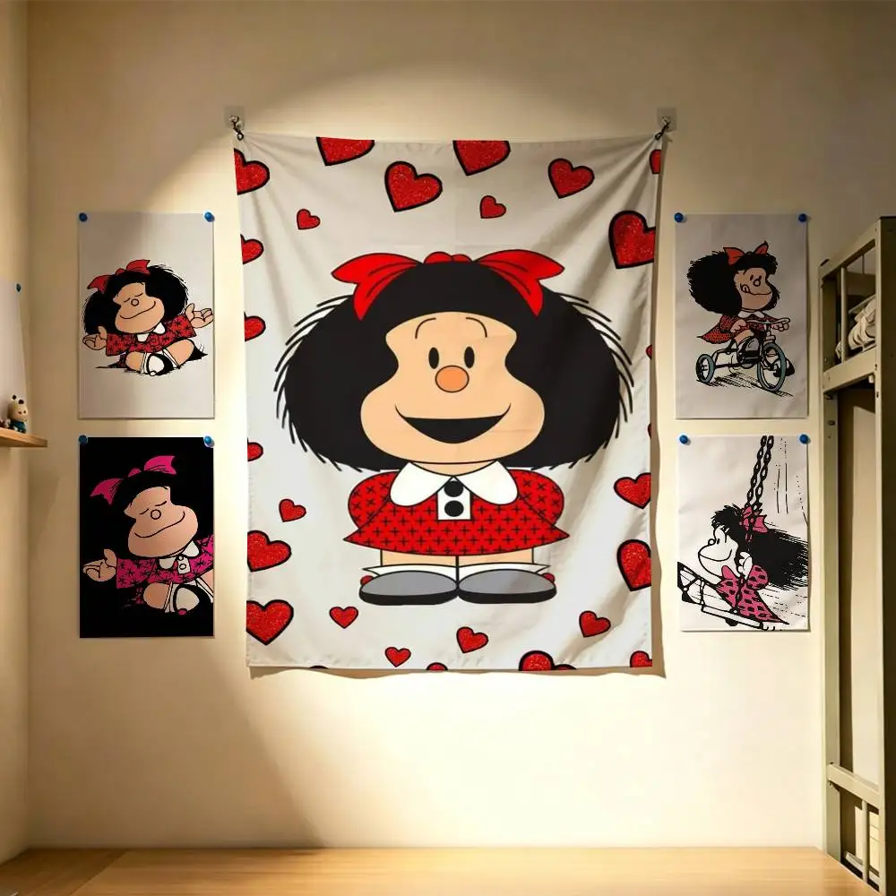 Cartoon M-Mafalda Flags Wall Hanging Background Art Banner for Bedroom Home Outdoor Decor
Cartoon M-Mafalda Flags Wall Hanging Background Art Banner for Bedroom Home Outdoor Decor