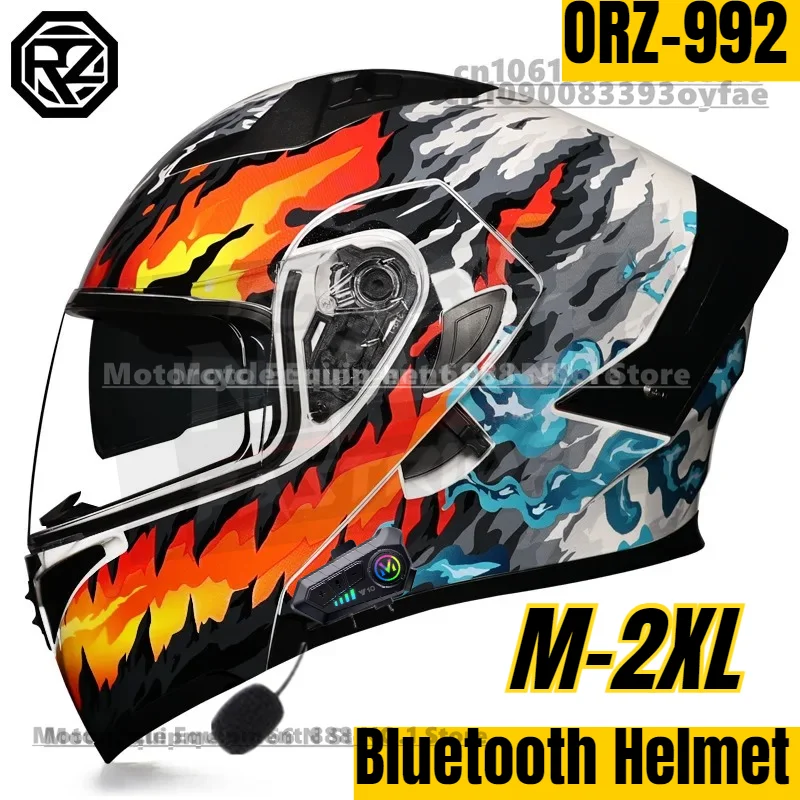 Orz 992 Bluetooth Motocross Helmet Men Women Modular Personalized Double Lenses Motorcycle Helmets Cascos Para Moto
Orz 992 Bluetooth Motocross Helmet Men Women Modular Personalized Double Lenses Motorcycle Helmets Cascos Para Moto