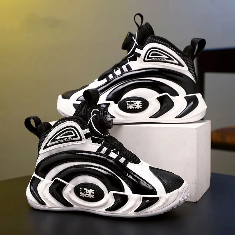 Fashion cool sense of children's shoes leather lightweight breathable non-slip boys and girls basketball shoes for children
Fashion cool sense of children's shoes leather lightweight breathable non-slip boys and girls basketball shoes for children
