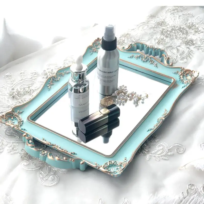 Home Decoration Oval Storage Tray Nordic Blue Retro Mirror Skin Care Products Jewelry Dish Household Dim Sum Tea
Home Decoration Oval Storage Tray Nordic Blue Retro Mirror Skin Care Products Jewelry Dish Household Dim Sum Tea