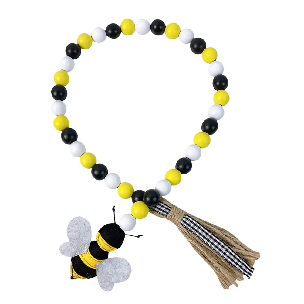 Bee Wooden Bead String Tassel String Festival Decor Home Party nament Reusable Bee Festival Hanging Decor
Bee Wooden Bead String Tassel String Festival Decor Home Party nament Reusable Bee Festival Hanging Decor