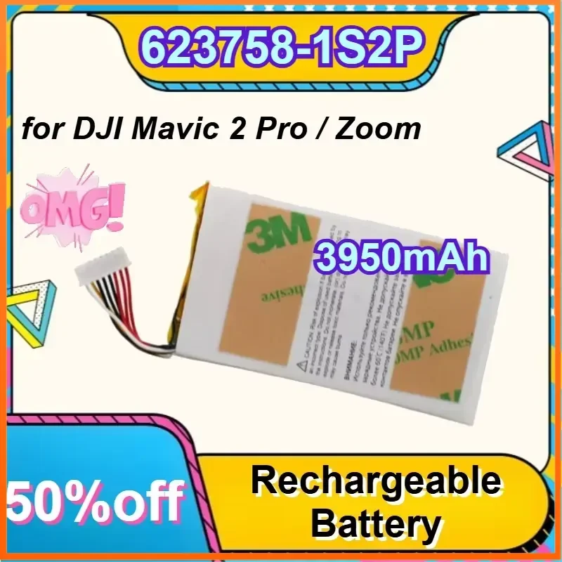 623758-1S2P 3950mAh Replacement Battery for DJI Mavic 2 Pro / Zoom Remote Controller
623758-1S2P 3950mAh Replacement Battery for DJI Mavic 2 Pro / Zoom Remote Controller