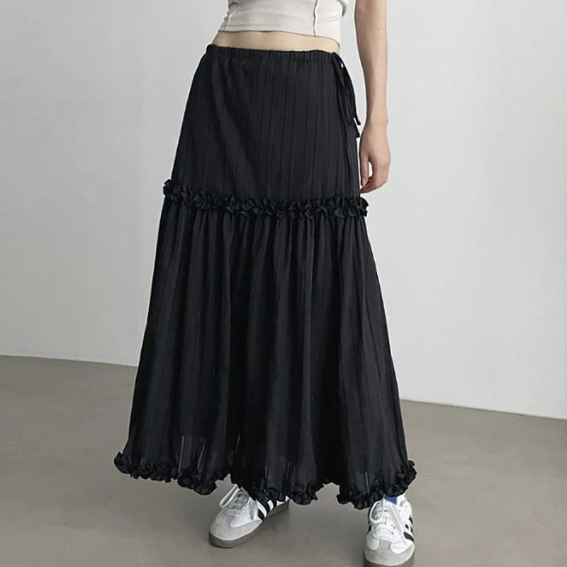 Elastic Waist Ruffle Skirt With Comfortable Polyester Dress For Fashionable Women Versatile Ladies Skirt 066C
Elastic Waist Ruffle Skirt With Comfortable Polyester Dress For Fashionable Women Versatile Ladies Skirt 066C