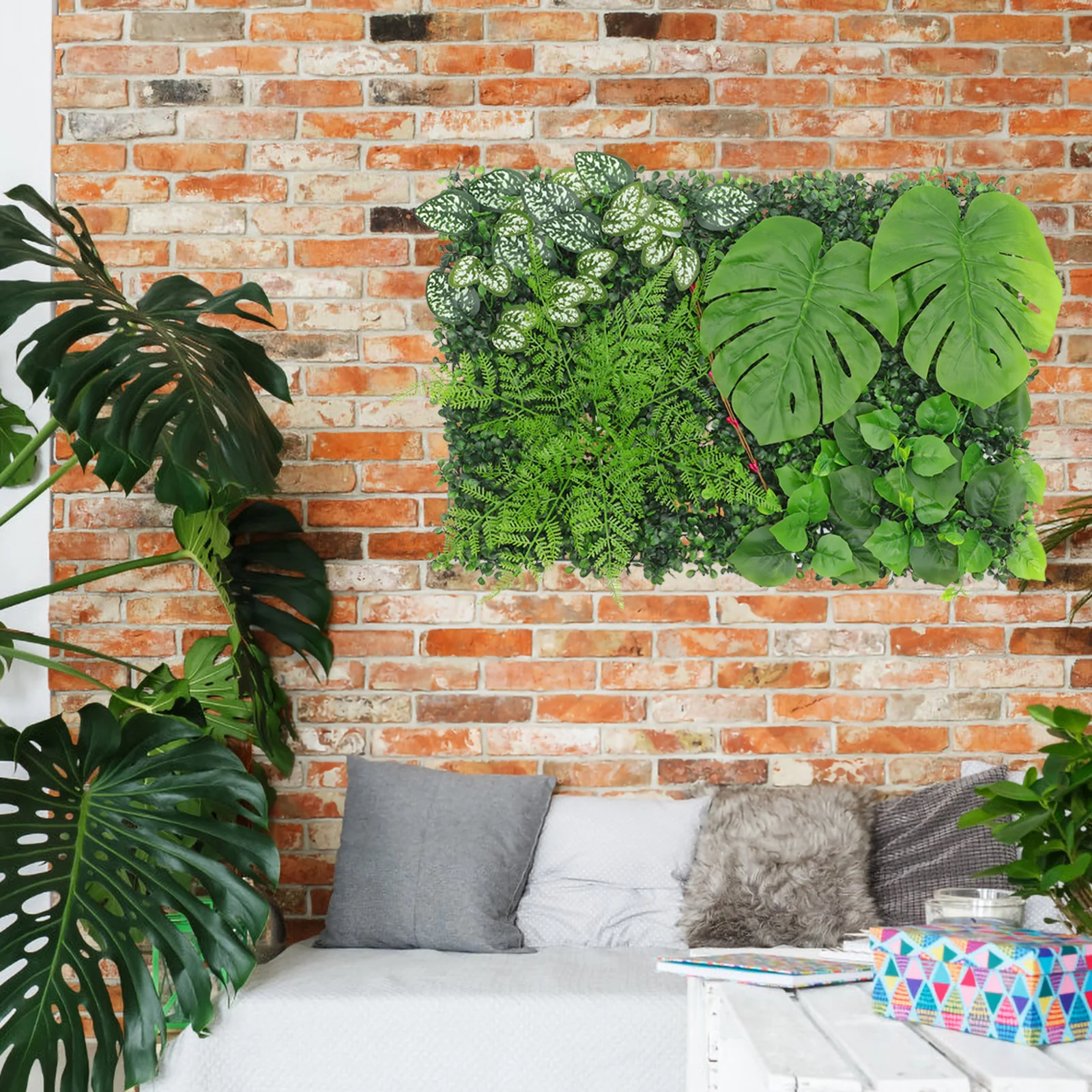 Artificial Plant Wall Panel High Simulation Fake Grass Decor Outdoor Indoor Mall Hotel Long Lasting Non Fading Vivid Effect Easy
Artificial Plant Wall Panel High Simulation Fake Grass Decor Outdoor Indoor Mall Hotel Long Lasting Non Fading Vivid Effect Easy