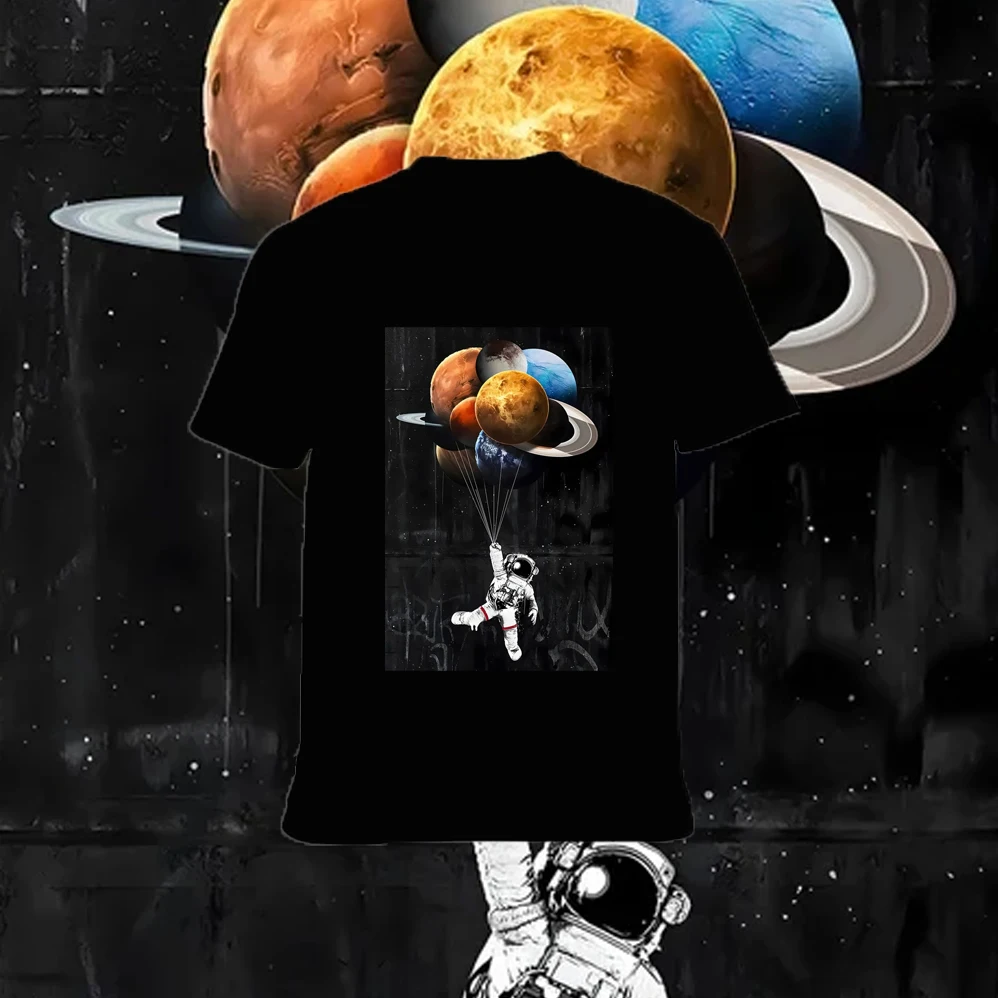 Unisex Vintage Astronaut Moon Graphic T-Shirt Pure Cotton Comfortable Fit Tee for Men And Women
Unisex Vintage Astronaut Moon Graphic T-Shirt Pure Cotton Comfortable Fit Tee for Men And Women