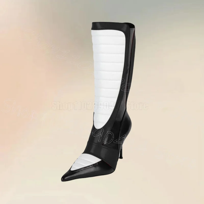 Black White Stripe Design Pointed Toe Boots Slip On Women Shoes Thin High Heels Fashion Party Dating 2025 Zapatos Para Mujere
Black White Stripe Design Pointed Toe Boots Slip On Women Shoes Thin High Heels Fashion Party Dating 2025 Zapatos Para Mujere