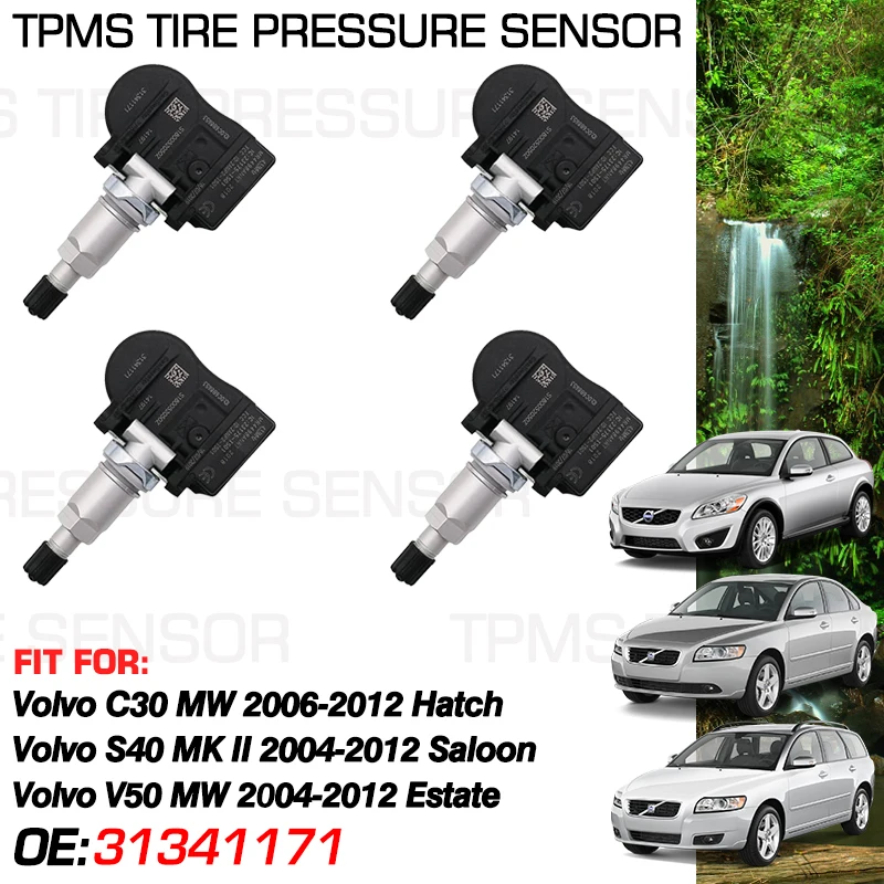 Auto For Volvo C30 Hatch 2006-2012 Volvo S40 Saloon Volvo V50 Estate 2004-2012 433 MHz Tire Pressure Monitor 31341171 31341893
Auto For Volvo C30 Hatch 2006-2012 Volvo S40 Saloon Volvo V50 Estate 2004-2012 433 MHz Tire Pressure Monitor 31341171 31341893
