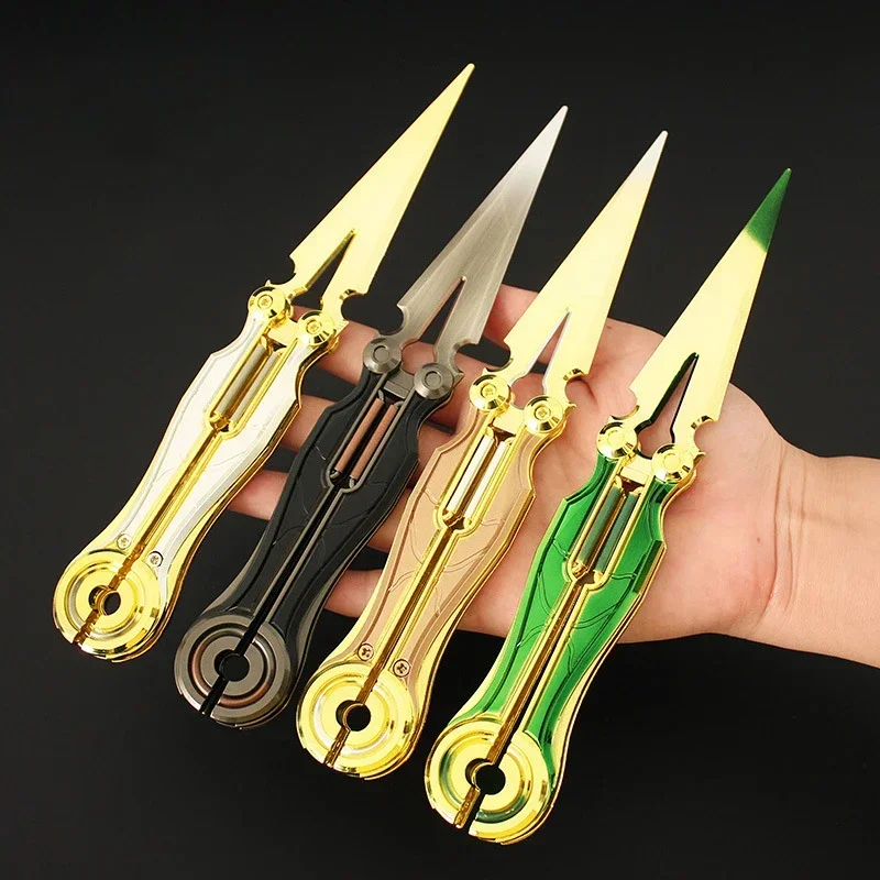 Valorant Perimeter Fearless Contract Butterfly Foldable Knife Electric Light 21CM Zinc Alloy Metal, Comes with Sheath
Valorant Perimeter Fearless Contract Butterfly Foldable Knife Electric Light 21CM Zinc Alloy Metal, Comes with Sheath