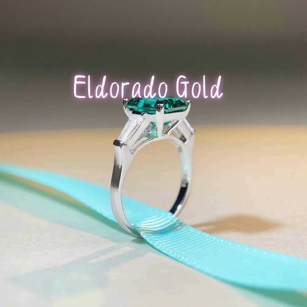 Eldorado Gold Luxury Solid Platinum PT950 Women's Emerald Cut Diamond Ring Square Moissanite Diamond Ring
Eldorado Gold Luxury Solid Platinum PT950 Women's Emerald Cut Diamond Ring Square Moissanite Diamond Ring