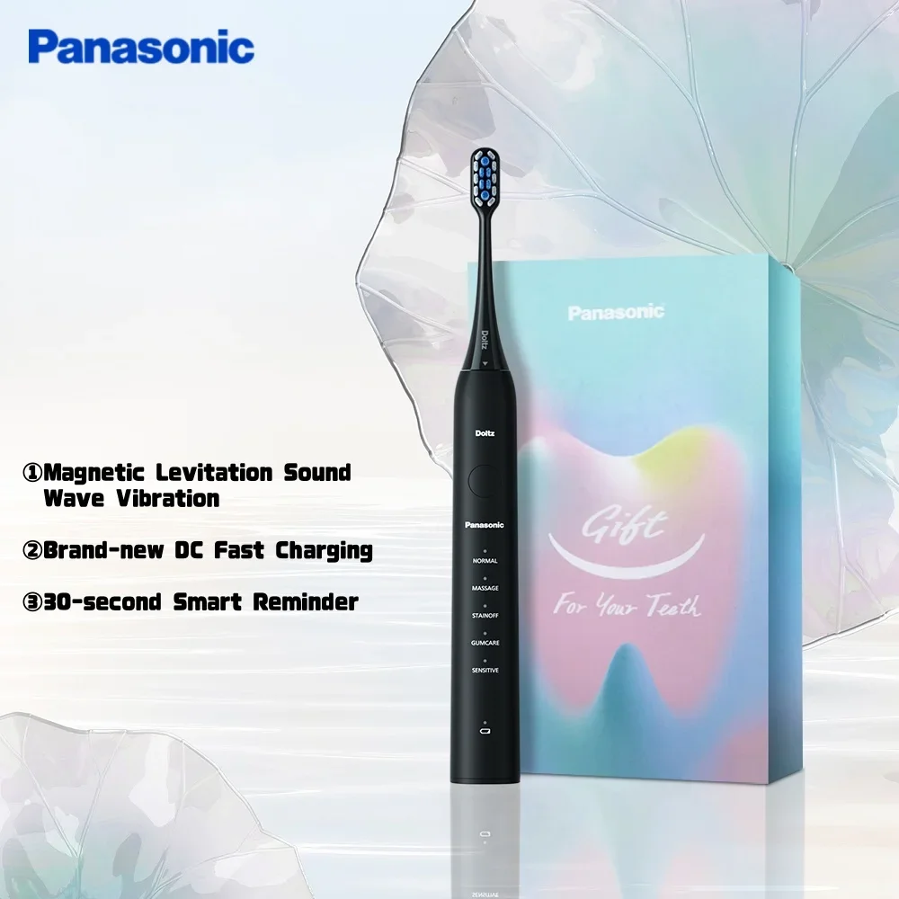 Электрическая зубная щетка Panasonic, унисекс, 4 цвета, 5 режимов чистки, беспроводная зарядка, IPX7, водонепроницаемое тело, мягкая щетина для домашнего использования
Электрическая зубная щетка Panasonic, унисекс, 4 цвета, 5 режимов чистки, беспроводная зарядка, IPX7, водонепроницаемое тело, мягкая щетина для домашнего использования