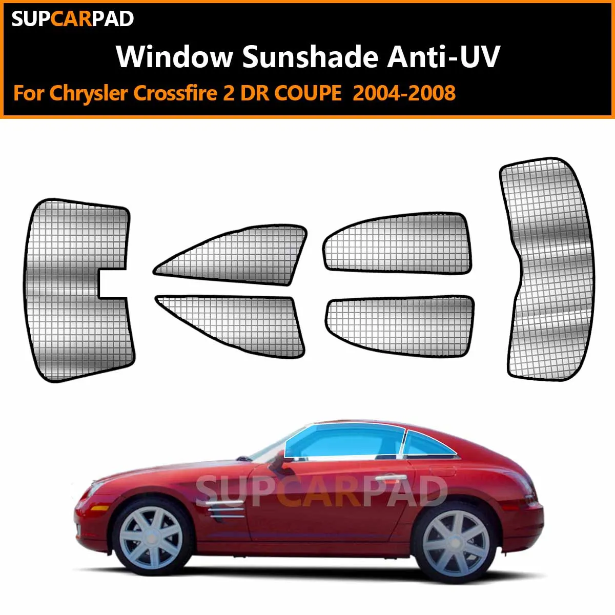 Солнцезащитные шторки для окон автомобиля, изготовленные на заказ, для Chrysler Crossfire 2 DR COUPE 2004-2008, защита от ультрафиолета, аксессуары.
Солнцезащитные шторки для окон автомобиля, изготовленные на заказ, для Chrysler Crossfire 2 DR COUPE 2004-2008, защита от ультрафиолета, аксессуары.